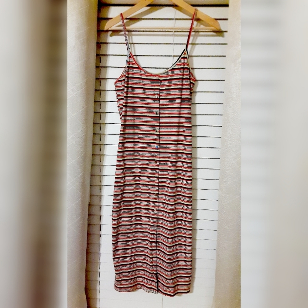 Stripped Midi dress